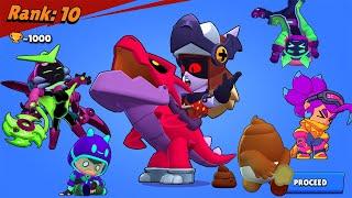 All Brawlers + All Skins Losing Pose in Brawl Stars