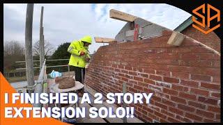 I'VE FINISHED A 2 STORY EXTENSION ALONE !!! FARMHOUSE RENOVATION EXTENSION FINAL DAY