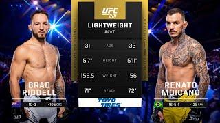 Brad Riddell x Renato Moicano | LUTA COMPLETA | UFC Paris