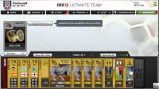 FIFA 13 Web App Pack Opening Ultimate Team