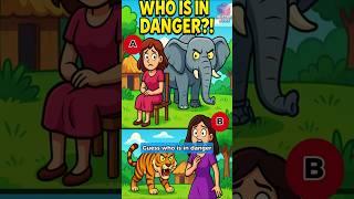 Guess Who is in Danger? #logicpuzzles #brainteasers #riddle #viralshorts #viral #viralreels