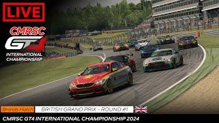 Live l Round 1 l British Grand Prix l CMRSC GT4 International Championship 2024