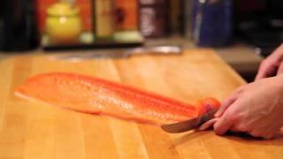 How to remove the skin from a fish fillet