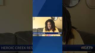 Louisville worker recounts helping man who fell 20 feet into creek