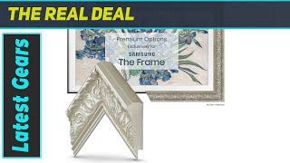 Deco TV Frames - Tuscan Pearl: Transform Your Samsung Frame TV into an Art Masterpiece!