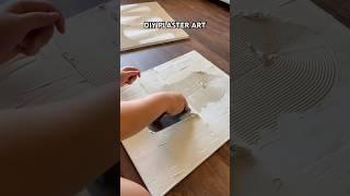 DIY Artwork || Plaster Canvas || Modern & Neutral #diy #diyart #canvasart #homedecor #art #howtomake