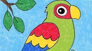 Timelapse- #parrotcoloring#colourful creations#viral #mai hare rang ka tota  #painting activity