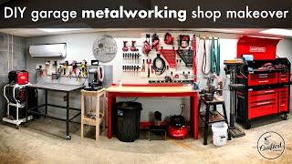 DIY Garage Metalworking Shop Makeover and Organization // Shop Project