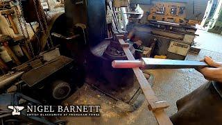 QUICK TENON FORGING ON ANYANG ST 75KG #forge #blacksmith