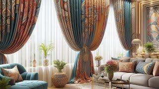 Brighten Up Your Living Room with Colorful Designer Curtains! | Danuse Home Decor