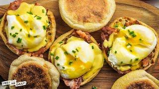 Eggs Benedict mit Blitz Hollandaise und DEM(!) Trick für pochierte Eier