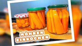 🫙Möhren im Glas einkochen 🫙#vorrat #einkochen #speisekammer #wintervorrat #wintergemüse