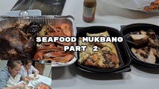 Seafood Mukbang Part 2 with my daughter| Mamshie Gina TV