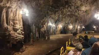 Hell of a ride - Indiana Jones like train ride in underground passages of Postojna Cave in Slovenia