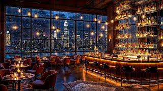 New York Jazz Bar ~  Smooth Jazz Saxophone Music in Cozy Bar Ambience for Studying, Sleeping