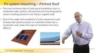 Solar System Mounting - Pitched Roof