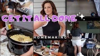 BUSY GET IT ALL DONE WITH ME| EXTREME HOMEMAKING MOTIVATION| HOME REFRESH ️