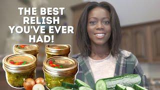 How To Make Sweet Cucumber Relish | The Best Relish Recipe! Preserving & Canning 101