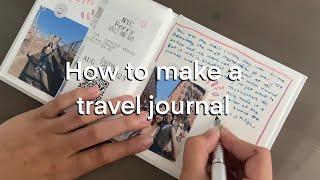 how to make a travel journal  ️  + trying a fountain pen  (ft bastion)