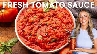 How to Make Amazing Tomato Sauce with Fresh Tomatoes