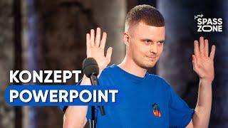 Konzept Powerpoint. Alex Stoldt bei Olafs Klub. | MDR SPASSZONE