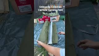 Unboxing Coleman CarSide Awning Tent #camping #campingequipment #asmr