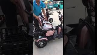 three wheel passenger electric tricycle for adults elderly