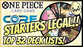 One Piece Card Game: @CoreTCG-YT's San Diego Regionals! Starters Legal! Top 32 Deck Lists!