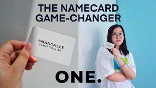 the future of namecards  ft. ONEGOODCARD unboxing and review