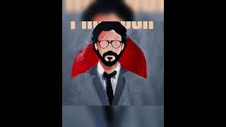 painting PROFESSOR in money heist