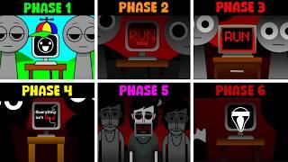 Phase 1 VS Phase 2 VS Phase 3 VS Phase 4 VS Phase 5 VS Phase 6 in Incredibox Sprunki