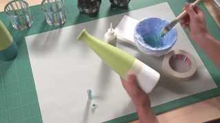 Glitter Vase - do it yourself with glitter from folia®