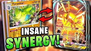 Do MAX Damage With The NEW Tyranitar + Arceus EX + Lucario Combo