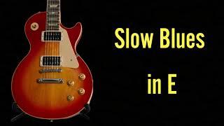 Slow Blues Backing Track in E