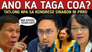 PRRD PINADAPA ANG TATLONG KUMAG NA REBELDE SA KONGRESO MANUEL BROSAS FRANCE CASTRO!