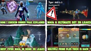 4+ PRIME PLUS TRICK IS RETURN ? | ROARING IMMOLATION M416 & ULTIMATE SET 3D LEAKS | 7 CHICKEN TRAIL