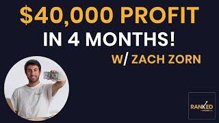 $40,000 PROFIT in 4 Months with Affiliate SEO!   Zach Zorn Interview