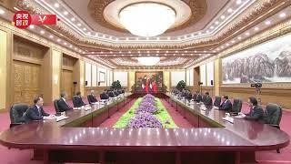 习近平会见柬埔寨首相洪玛奈