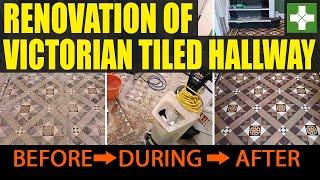 Victorian Hallway Floor Tile Repair and Restoration in Wolverhampton