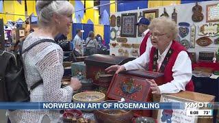 Starkweather woman brings traditional wooden goods to Norsk Hostfest