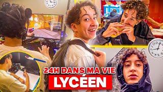 24H DANS MA VIE DE YOUTUBER ET LYCÉEN ! (8H-23H)