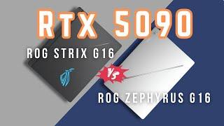 ASUS ROG Strix G16 vs Zephyrus G16 with RTX 5090: The Ultimate Gaming Laptop Battle!