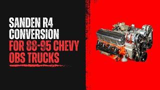 R4 to Sanden mini conversion for 88-95 Chevy OBS Trucks