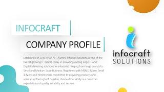 Infocraft Solution Company Video Profile