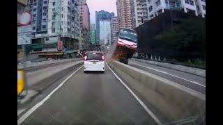 26 injured as coach flips on side in Tsuen Wan