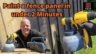 The BEST way to paint a garden fence | Wagner Review