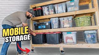 Building Mobile Garage Storage Shelves | DIY Weekend Project