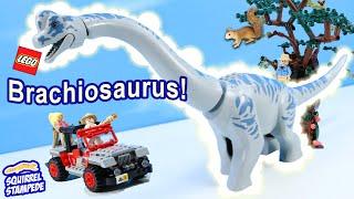 Jurassic Park LEGO Brachiosaurus Dinosaur Discovery 30th Anniversary Set Build Review