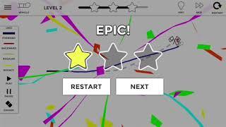 Line Driver - Draw and Ride. Levels 1 - 5. 3 Stars Walkthrough.