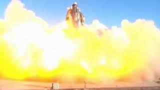 SpaceX Crash Explosion in Slow Motion